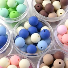 30pcs 14mm Multi Colors Big Round Spacer Beads Acrylic Beads For Jewelry Making Supplies Handmade Necklace Key Chain DIY Jewelry Accessories