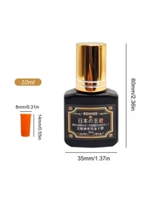 睫毛延長膠水10毫升專業速乾持久鞭打膠水溫和嫁接店鋪膠水 - 黑色 - 查看 4