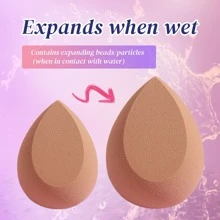 2 件装干湿两用化妆海绵，蛋形粉底化妆海绵，适用于日常化妆和混合 - 彩色 - 查看 7