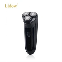 Rechargeable Electric Triple Head Shaver For Men - Black - View 2
