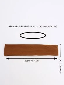 6pcs Solid Fashion Sport Hair Band - Multicolor - View 5