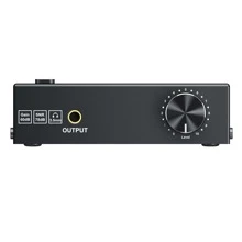 Phono preamplifier, Audiophile M/M Phono Preamp Preamplifier with Level Controls RCA Input & Output Interfaces - Black - View 11