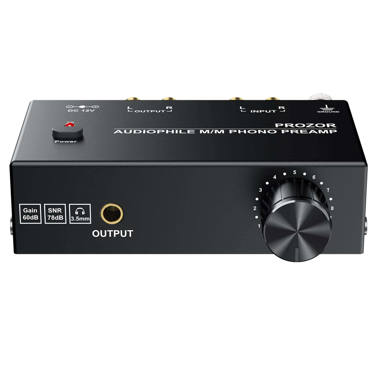 Phono preamplifier, Audiophile M/M Phono Preamp Preamplifier with Level Controls RCA Input