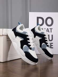 Nam Khối màu Mặt trước thắt dây Giày thể thao , Chóp giầy tròn Giày trượt băng Đối với Hằng ngày - Nhiều màu - Xem 2