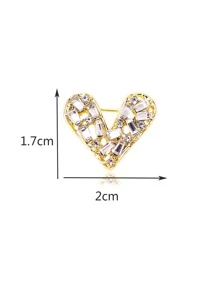 1pc Love防滑扣小胸针时尚领针别针百搭迷你胸针