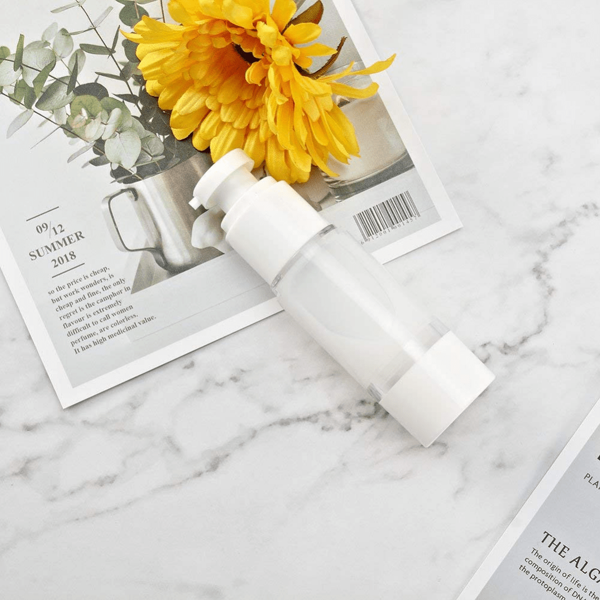 3/6 Pcs 1.7 Oz 50ml Clear Airless Cosmetic Cream Pump Bottle Travel