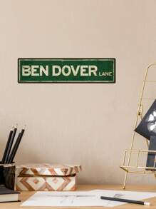 Putuo Decor 1 件 Ben Dover Lane 街道路标，复古金属锡牌匾墙面艺术装饰，适用于卧室、车库、露台、庭院，3.9 X 15.7 英寸 - 彩色 - 查看 2