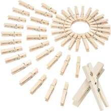 20入組有色衣架,彩色木質衣夾彩虹顏色裝飾手工藝品夾子照片圖片裝飾夾衣服座 - 彩色 - 查看 14