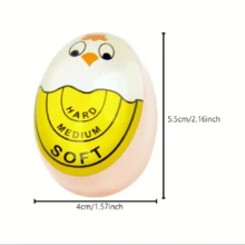 1入組煮蛋器創意廚房做飯計時器廚房用具適用於柔軟的或者難煮沸蛋 - 黃色 - 查看 3