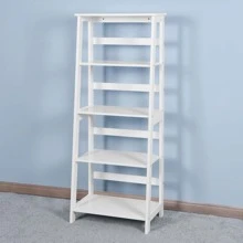 5 Tiers Bookshelf,Modern Bookshelf,Book Rack,Storage Rack Shelves in Living Room/Home/Office,Books Holder Organizer for Books/Movies - White - trắng - Xem 7