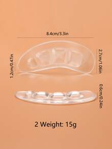 1雙凝膠前掌墊鞋墊軟墊,防滑舒服的腳墊,緩解疼痛適用於前掌墊