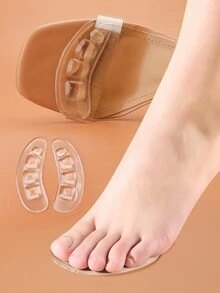 1雙凝膠前掌墊鞋墊軟墊,防滑舒服的腳墊,緩解疼痛適用於前掌墊