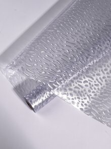 1 Roll Pvc Frosted Glass Film, Waterproof Decorative Film With Water Drop Pattern, Suitable For Any Smooth Glass Surface - Clear - View 2