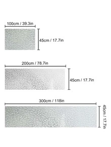 1 Roll Pvc Frosted Glass Film, Waterproof Decorative Film With Water Drop Pattern, Suitable For Any Smooth Glass Surface - Clear - View 4