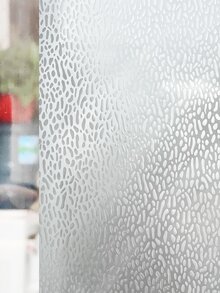 1 Roll Pvc Frosted Glass Film, Waterproof Decorative Film With Water Drop Pattern, Suitable For Any Smooth Glass Surface - Clear - View 8