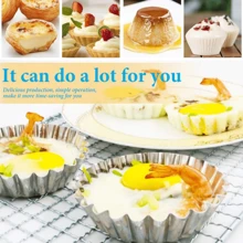 10 Packs Cupcake Mold, 3.8inch Stainless Steel Mini Pie Tartlet Cupcake Cake Muffin Mold Tin Pan Baking Tool - Stainless Steel Color - View 4