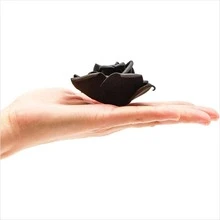 Stemless Foam Flowers, 3" Black and White Roses Artificial for DEcoor - Black - View 5