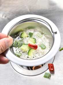 1 件装不锈钢水槽过滤器篮，适用于厨房水槽，带手柄和细网，家居浴室装饰 - 銀色 - 查看 6