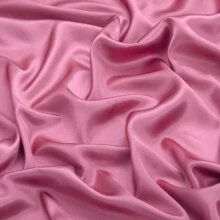 1pc Plain Satin Fitted Sheet, Silky-Like Soft Smooth Bottom Sheet For Bedroom - French Pink - View 3