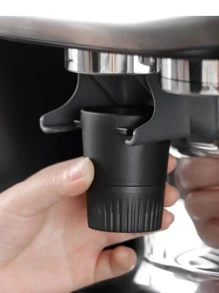 1pc Coffee Dosing Cup, ABS Coffee Dosing Cup, Powder Feeder Part For Coffee Tamper Espresso Coffee Machine Tools, Coffee Accessories, For 51/53/58mm(Black/White) School Supplies Back To School