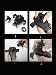 10W ABS Car Wireless Fast Charger Phone Holder - White - View 8