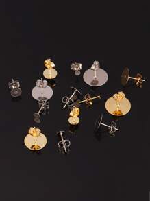 50-100 chiếc đinh tán khuyên tai bằng thép không gỉ có chốt cài kèm phụ kiện nút tai dùng để làm đồ trang sức DIY - Vàng - Xem 9