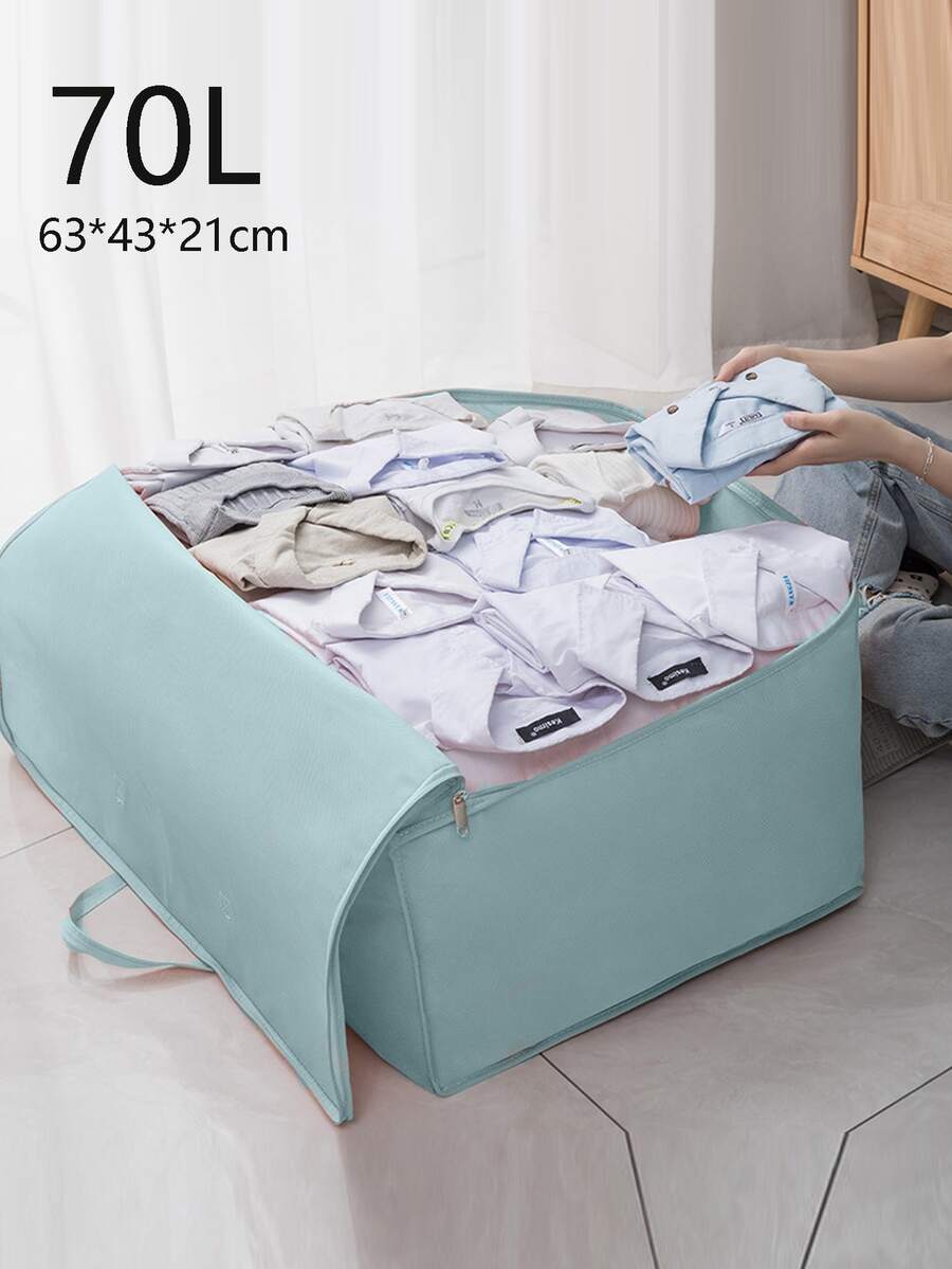 極簡布收納大容量防水 - 藍色 - 查看 1