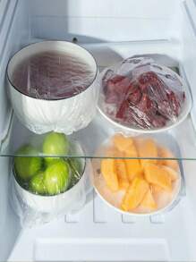 500pcs/300pcs/100pcs Stretch Length 36cm Multifunctional Cling Film Cover For Kitchen Fruit And Vegetable Preservation, Dust Prevention, Household Refrigerator Preservation Cover, Disposable Cling Bag