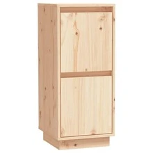 Sideboards 2 Pcs 12.4"X13.4"X29.5" Solid Wood Pine - 棕色 - 查看 4