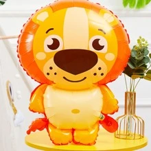 6 cái/bộ Phim hoạt hình dễ thương Động vật rừng Theo chủ đề Buổi tiệc Đồ trang trí Bóng bay - Nhiều màu - Xem 6