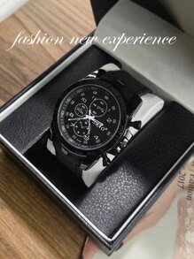SBA0 Authentic Sbao Brand Sports Men's Wrist Watch, One Piece - Black - View 2