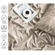 3pcs/4pcs Double Brushed Microfiber Bedding Sheet Sets, 2400 Soft Hotel Luxury Bed Sheets Twin/ Twin XL/ Full/ Queen/ King - 駝色 - 查看 2