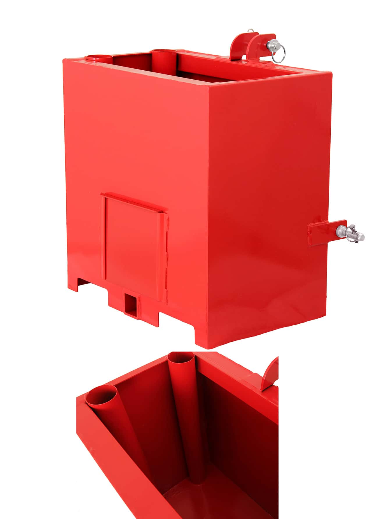 3 Point Ballast Box With 5cu.Ft Volume, 800lbs Capacity Hitch Ballast ...