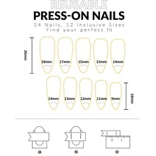 Upgrade Your Look With 24pcs Long Ballerina Style Nail Tips, Featuring Olive Green & Refreshing Leopard Print, Suitable For Daily Wear, Parties & Dance Events - Multicolor - View 6