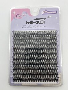 1 hộp Mi giả cá nhân 40D D Curl 12mm - Màu be - Xem 7