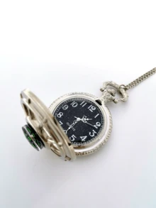 Kids Starry Sky Vintage Quartz Pocket Watch & Compass - Black - View 3