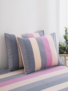 Thoải mái Đơn giản Kẻ sọc Bộ chăn ga gối - mặt trời đầy màu sắc - Xem 6