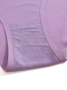 5pcs Women's Seamless Bikini Panties High Waist V Waist Lace Underwear Cute Lingerie Briefs Set, Breathable - Multicolor - View 6