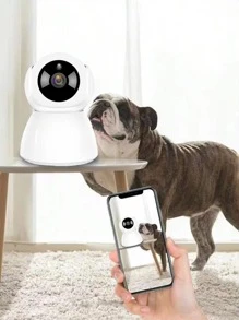1pc Household Pet Camera For Dog And Cat For Home - Black and White - View 1