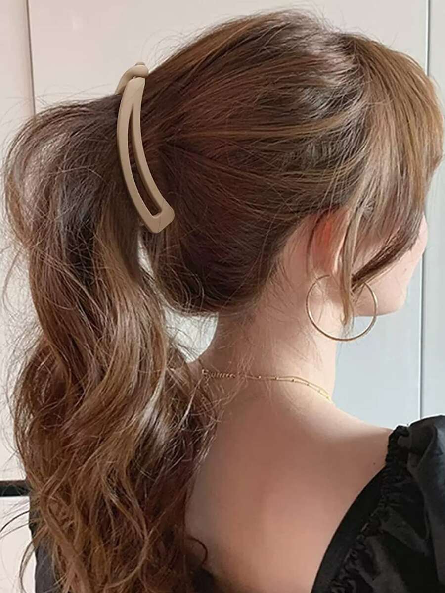 1入婦女直立式後背髮夾香蕉夾，時尚髮飾，休閒裝 - 彩色 - 查看 1