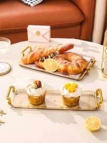 1 件 Ps 托盘，带现代手柄设计，厨房托盘，厨房，圣诞礼物 - 香檳色 - 查看 9