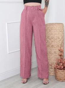 Women Pants - Dusty Pink - View 1