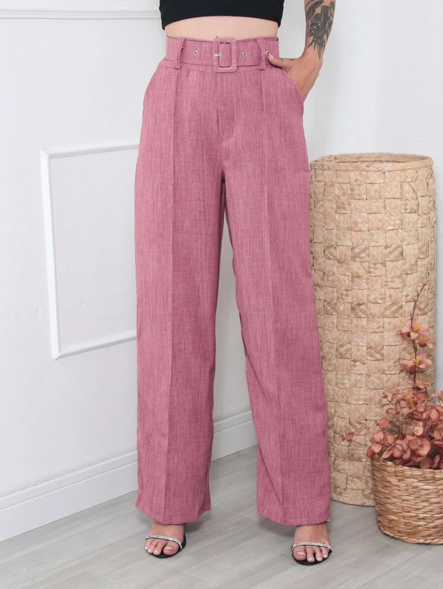 Women Pants - Dusty Pink - View 1
