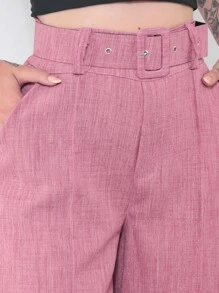 Women Pants - Dusty Pink - View 4