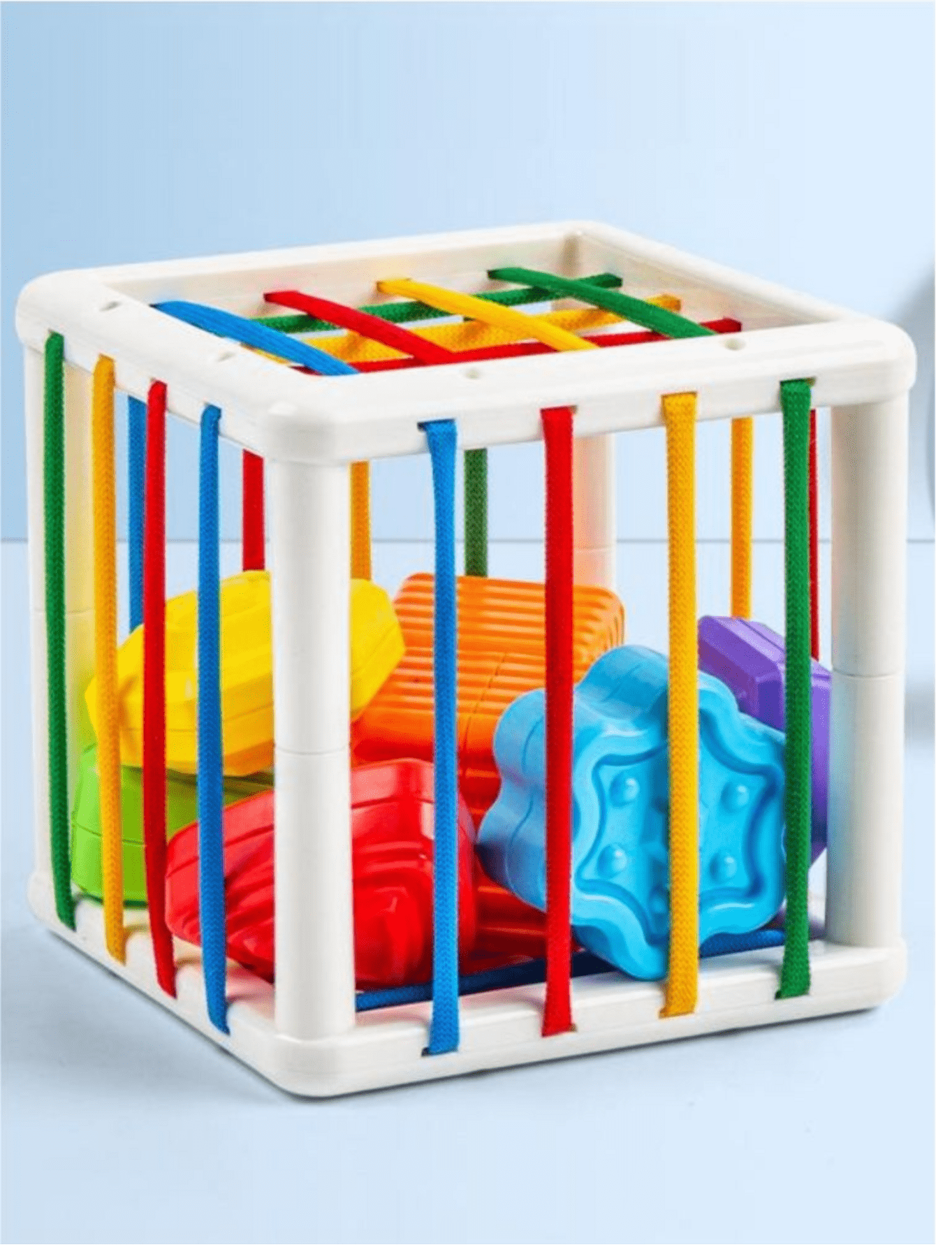 Baby Shape Sorter Toy Montessori Sensory Cube Sorting Toys Motor Skills