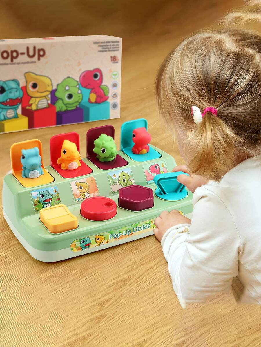 彈出玩具 , 1 歲嬰兒玩具 , 1-3 歲幼兒彈出玩具 , 1 歲男孩益智玩具 , 女嬰玩具 12-18入組月 , 嬰兒玩具 6-12入組月發育期 7 8 9 10 11入組月玩具 - 軍綠色 - 查看 1