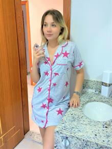 Women Nightgowns & Sleepshirts - 淺灰色 - 查看 3