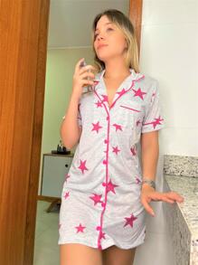 Women Nightgowns & Sleepshirts - 淺灰色 - 查看 2
