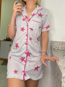 Women Nightgowns & Sleepshirts - 淺灰色 - 查看 4