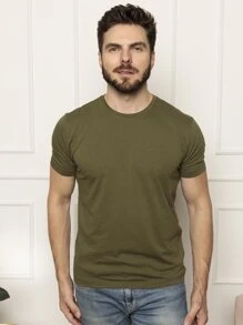 Men T-Shirts - 軍綠色 - 查看 1